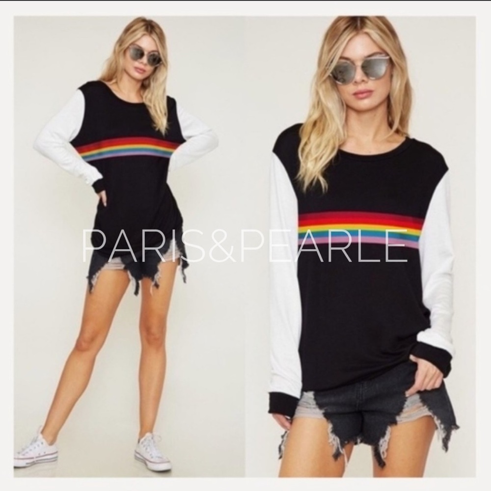 Weekend Vibes Printed Raglan Top